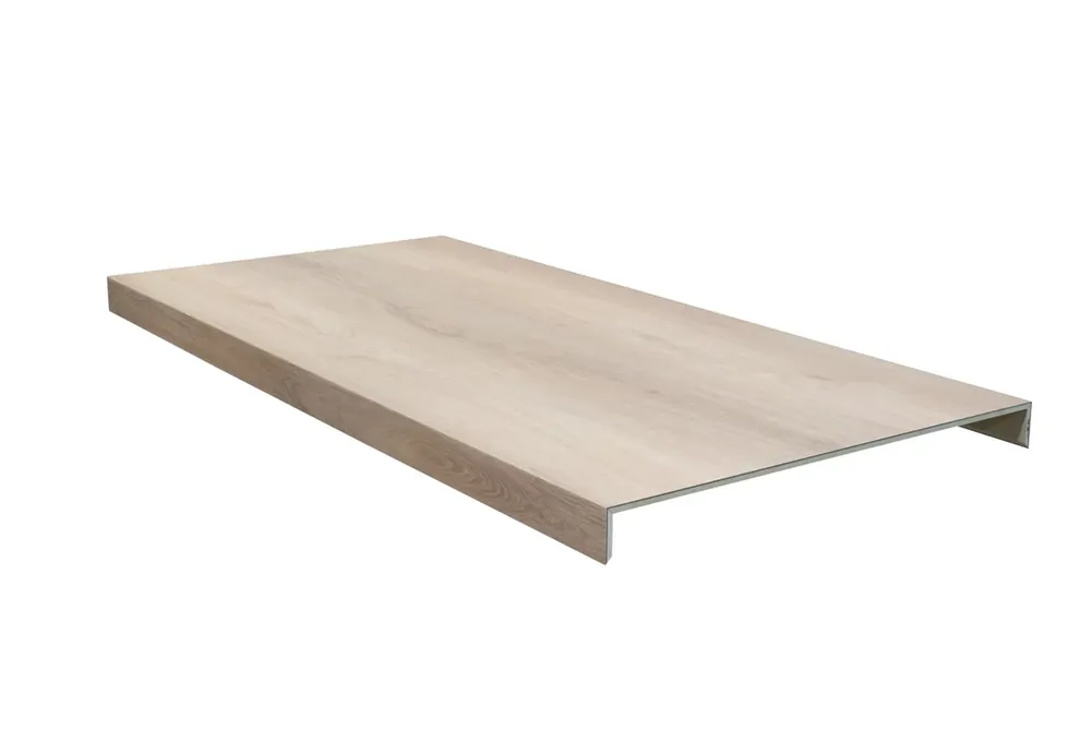 Premium Floer Trap Overzettreden Onbehandeld Eiken Ondertrede