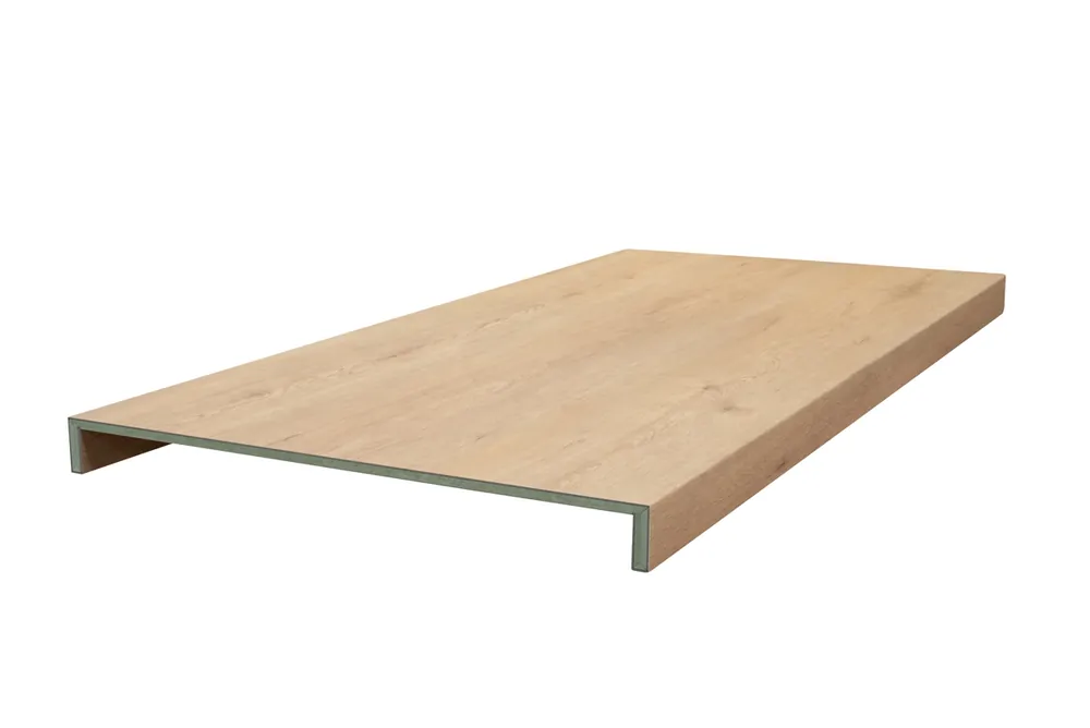 Floer Trap Overzettreden Grijsbeige Eiken Dubbeltrede 138 cm Dagaanbieding