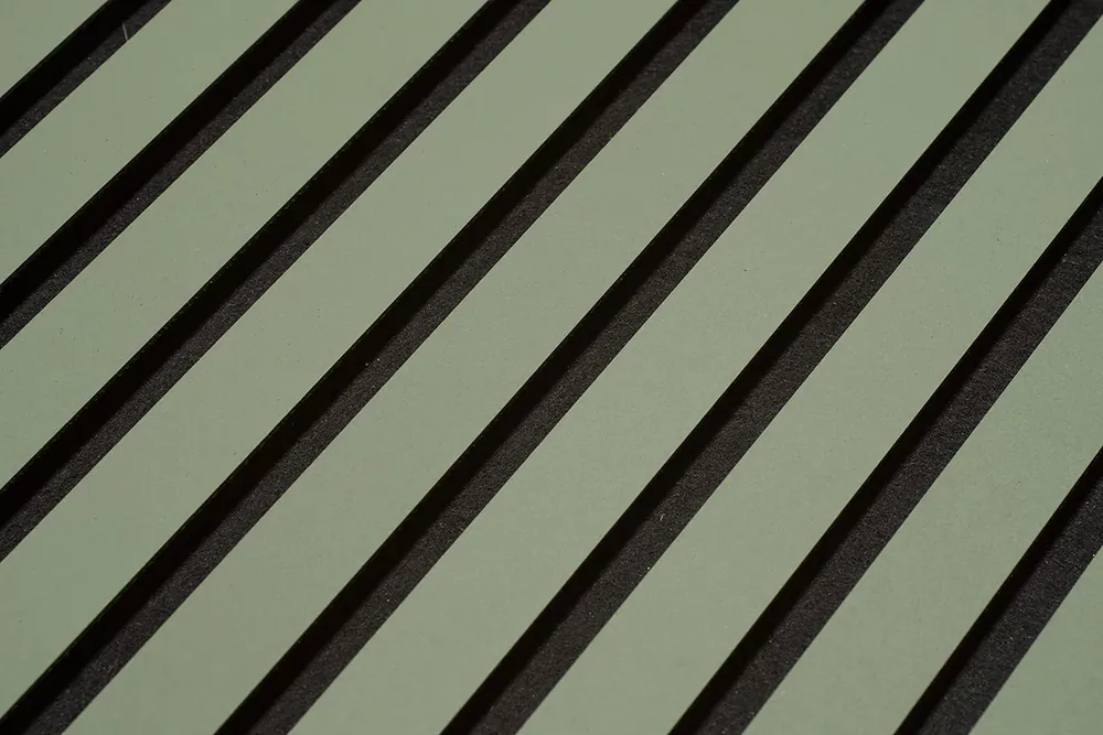 Finale Uitverkoop Floer Akupanel Wandpanelen Lino Olijfgroen 240cm