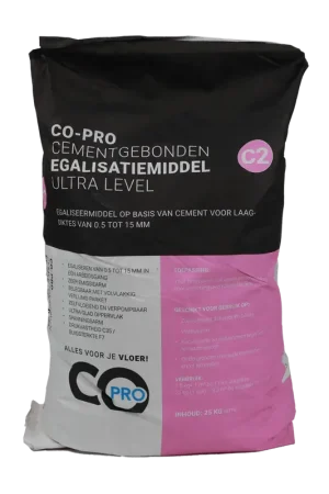 Co-pro cementgebonden egalisatiemiddel C2 ultra level Shop Nu