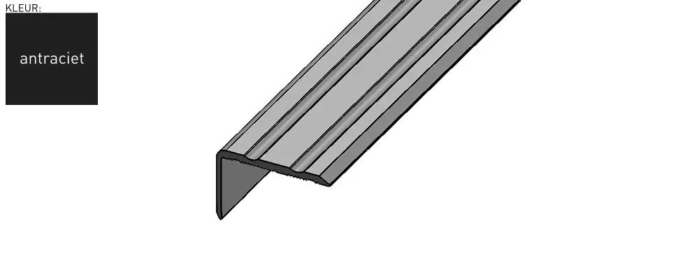 Co-pro hoekprofiel zelfklevend 20mm antraciet/zwart Laatste Versie