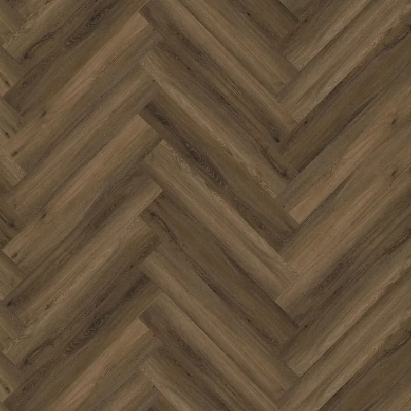 Floorlife YUP Herringbone warm brown Visgraat Click Op = Op