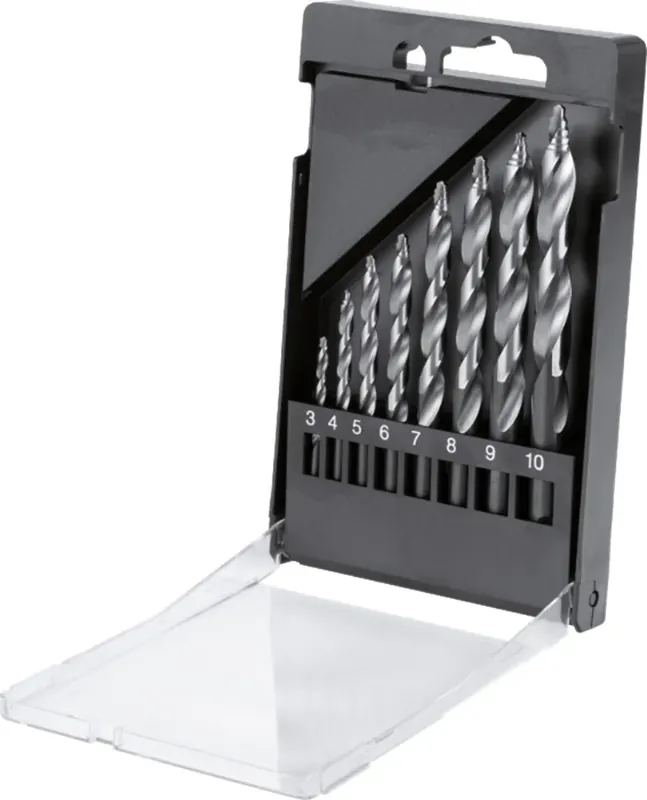 Express Levering Phantom HSS Set Spiraalboren DIN338 Step-Point 3-10x1mm 8-delig