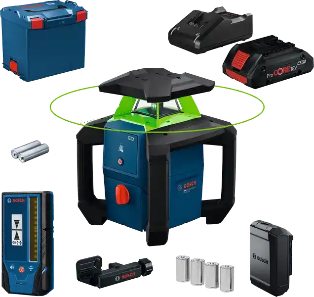 Bosch GRL18V-3-31G Rotatielaser 1x4Ah met Houder in L-Boxx 374 - 0601061G00 Hoge Kwaliteit