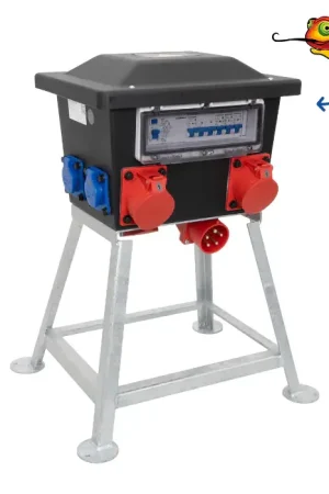 SiRoX 32A KUNSTSTOF VERDEELKAST RONDO OP FRAME2X 32A/5P 6X SCHUKO 32A/5P VOEDING Veilige Betaling