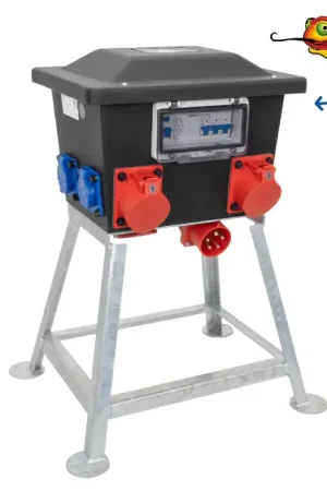 SiRoX 32A KUNSTSTOF VERDEELKAST RONDO OP FRAME2X 32A/5P 6X SCHUKO 2X ALS 32A/5P Bestel Nu