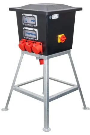 Finale Uitverkoop SiRoX 63A KUNSTSTOF VERDEELKAST QUATRO FRAME 3X 32A/5P 6X SCHUKO 63A/5P VOEDING