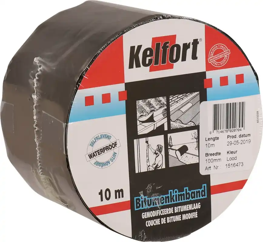 Gratis Retour Kelfort BITUMBAND LOODKLEUR 100MM(10M)
