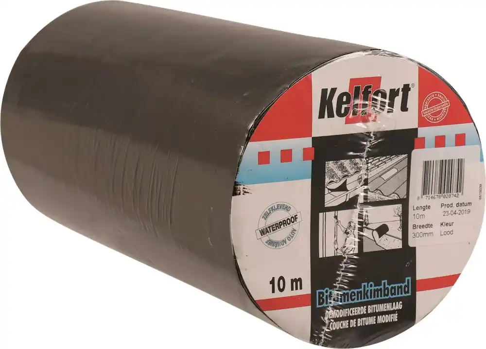 Kelfort BITUMBAND LOODKLEUR 300MM(10M) Betrouwbaar
