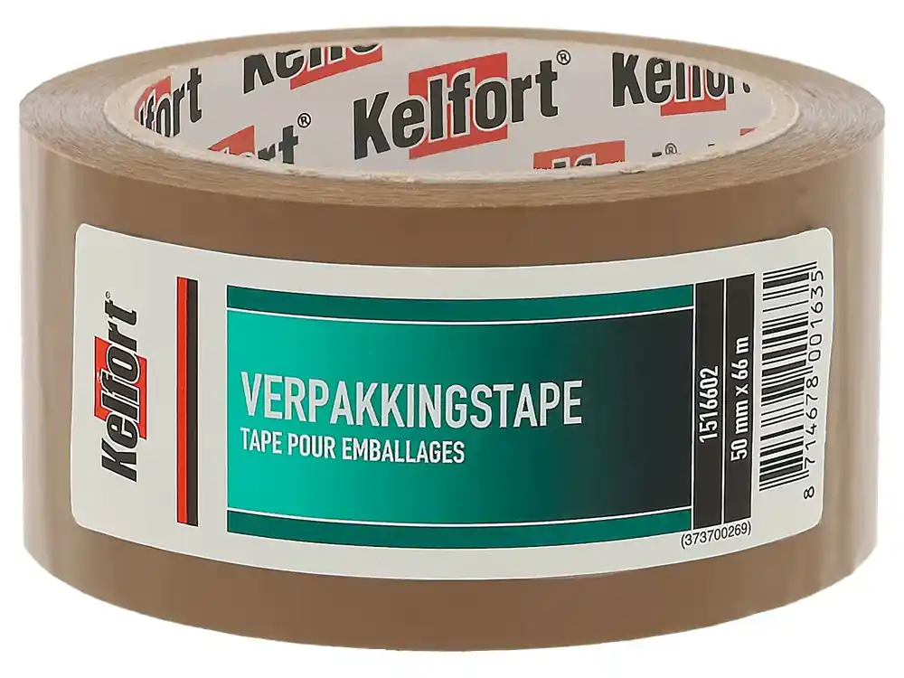Speciale Aanbieding Kelfort VERPAKKINGSTAPE 50MMX66M BRUIN