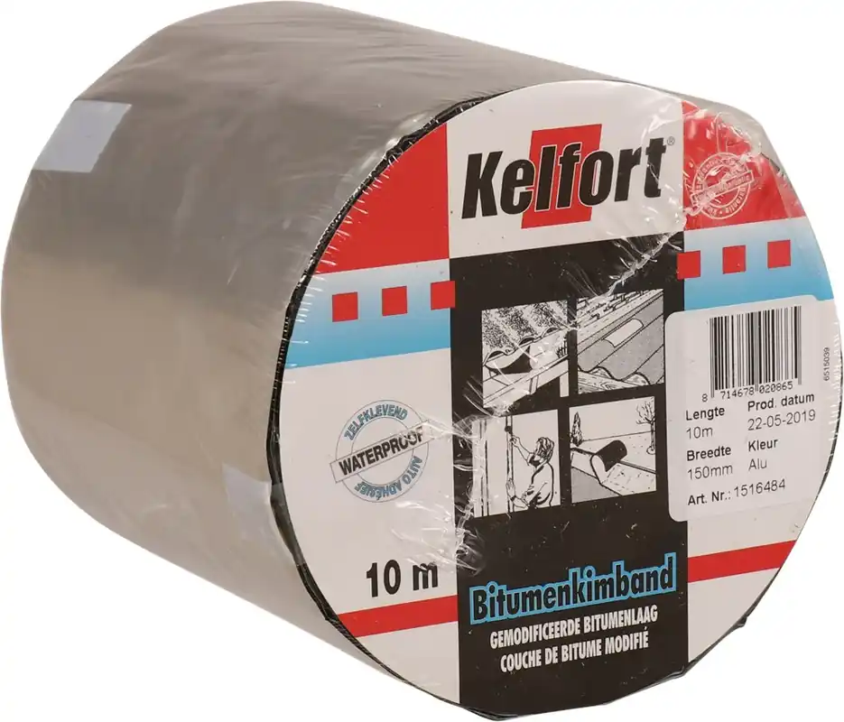 Kelfort BITUMBAND ALU KLEUR 150MM(10M) Laatste Versie