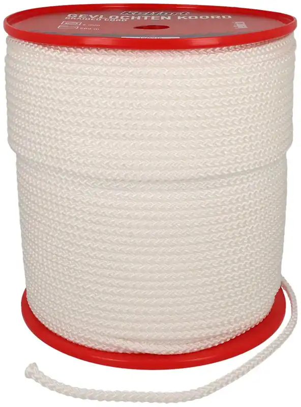 Kelfort NYLONKOORD ROL A 200MTR 6MM WIT Snelle Levering