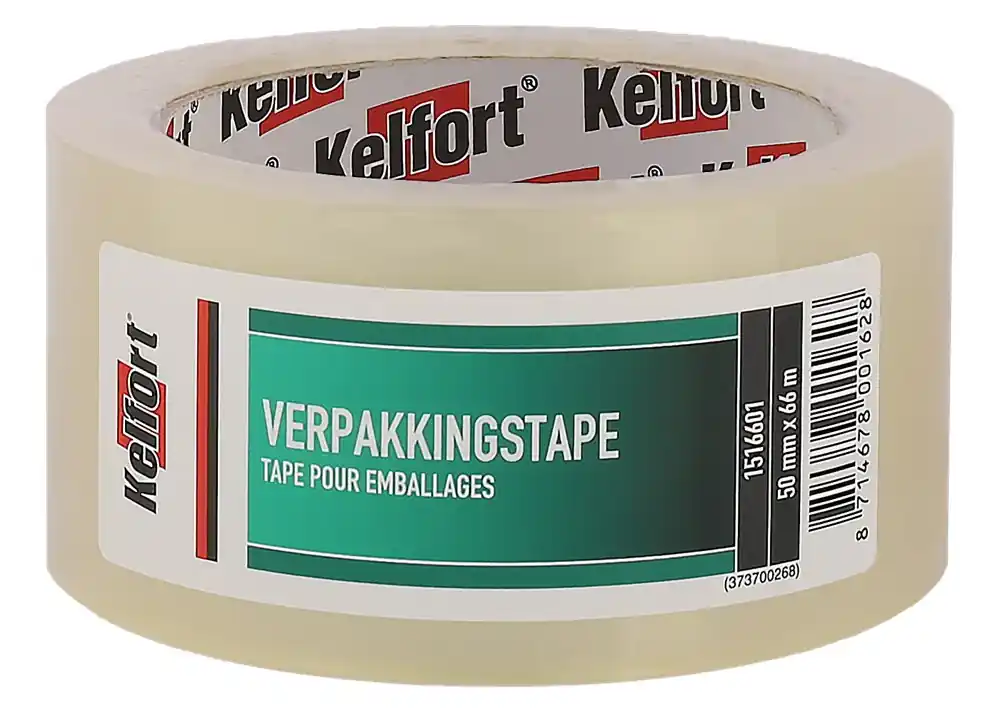 Kelfort VERPAKKINGSTAPE 50MMX66M TRANS Korting