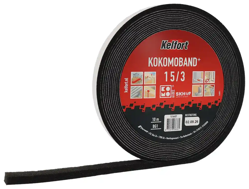 Must-Have Kelfort KOMOBAND ZWART 15X15MM 10M