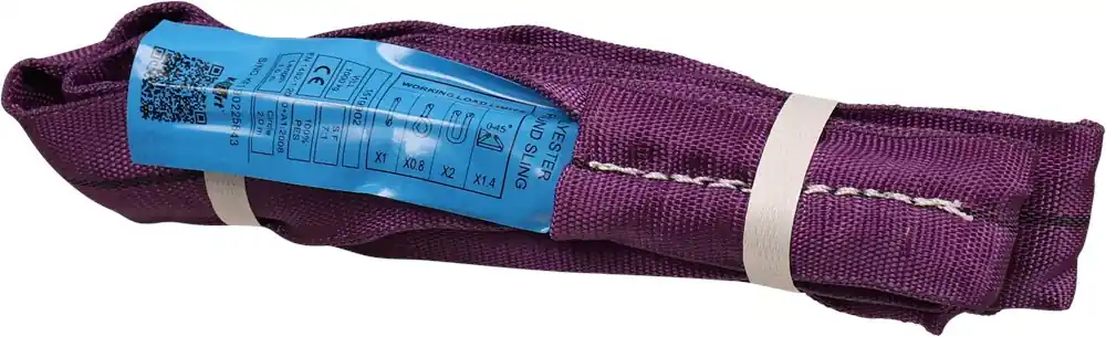 Finale Uitverkoop Kelfort ROUNDSLING 2MTR 1 TON - VIOLET WERKLENGTE = 1M