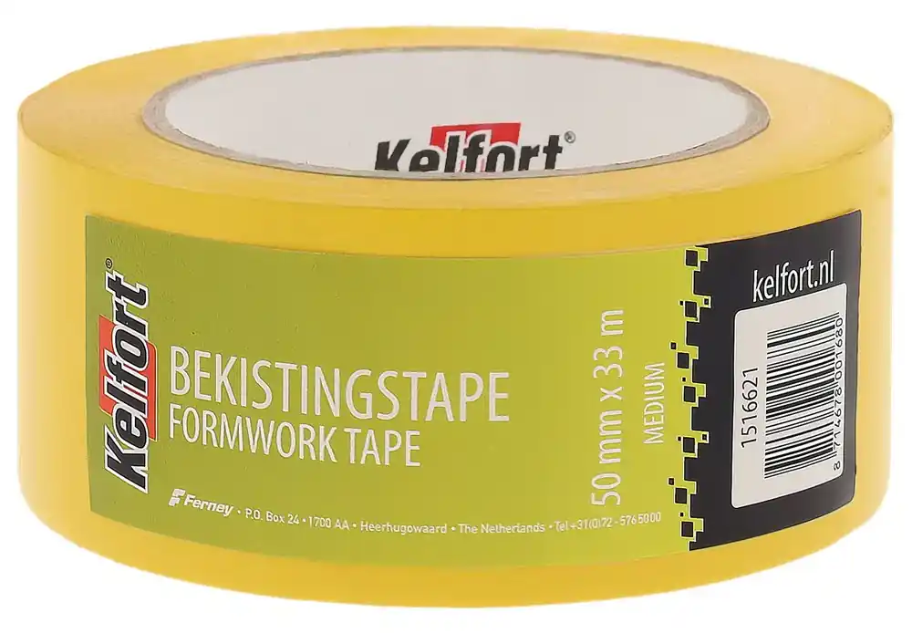 Kelfort BEKISTINGSTAPE MED.33MTR GEEL Lage Prijs