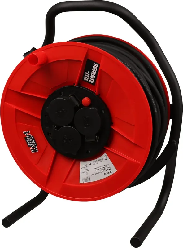 Finale Uitverkoop KELFORT KABELHASPEL 50M 3x1.5 EASY REEL 400 (3xAANSLUITING)