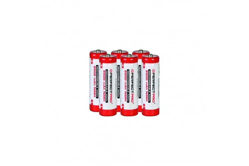 Meest Verkocht PerfectPro Oplaadbare Batterijenset AA NiMH 2500 mAh 6st - B-AA6