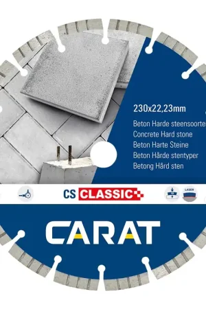 CARAT DIAMANTZAAG BETON Ø230X22,23MM TYPE CS CLASSIC Populair