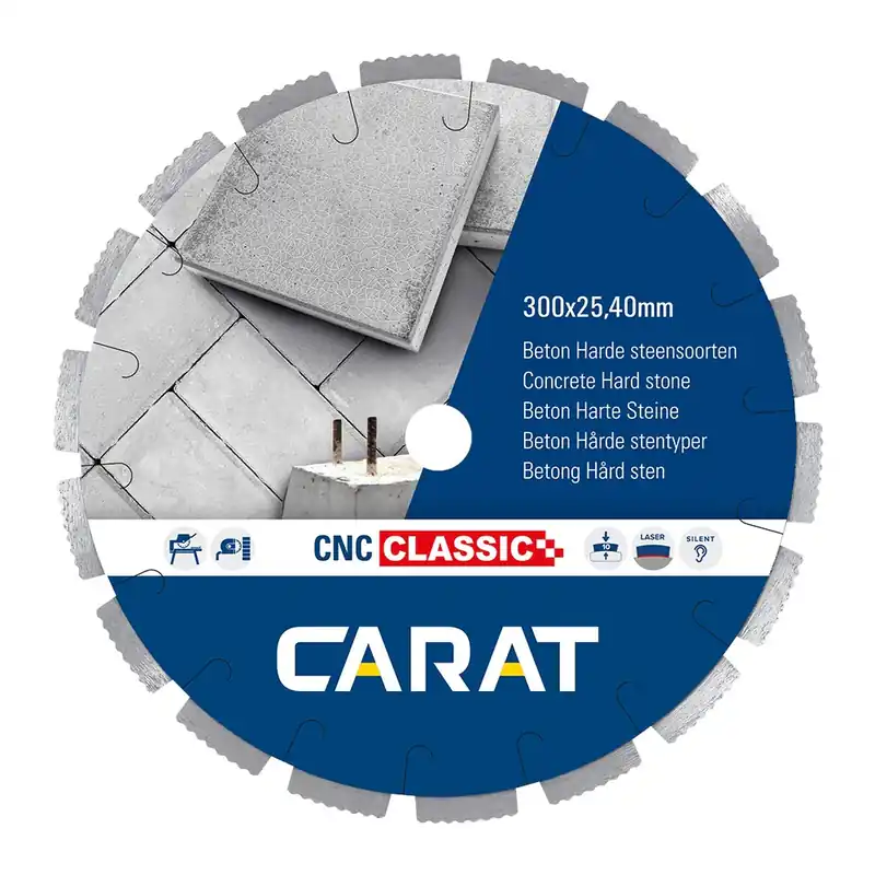 Finale Uitverkoop CARAT DIAMANTZAAG BETON Ø350X25,40MM TYPE CNC CLASSIC