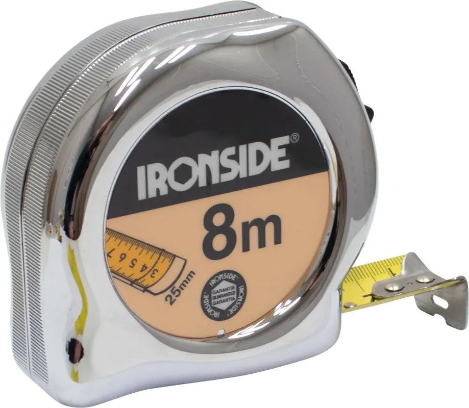 Ironside ROLBANDMAAT 8MTR/25MM CHR/PRO Beperkt Aanbod