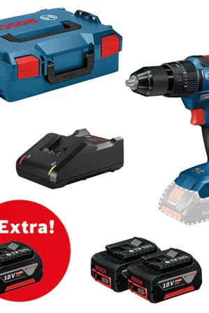 Voordeelprijs Bosch GSB 18V-55 BOORKLOPSCHROEFMACHINE 18V 3X 5.0 AH