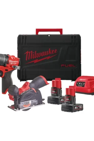 Gratis Retour MILWAUKEE® MILWAUKEE M12 FPP2G2-402X M12 FUEL POWERPACK (M12 FPD2, M12 FCOT, 2 X M12 B4, 1
