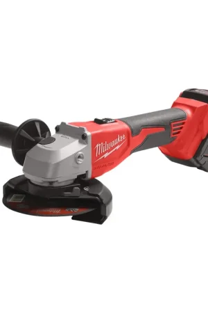 MILWAUKEE® MILWAUKEE M18 BLSAG125X-402X M18 125MM HAAKSE SLIJPER MET SCHUIF - 2X M18 B4 Merkproduct
