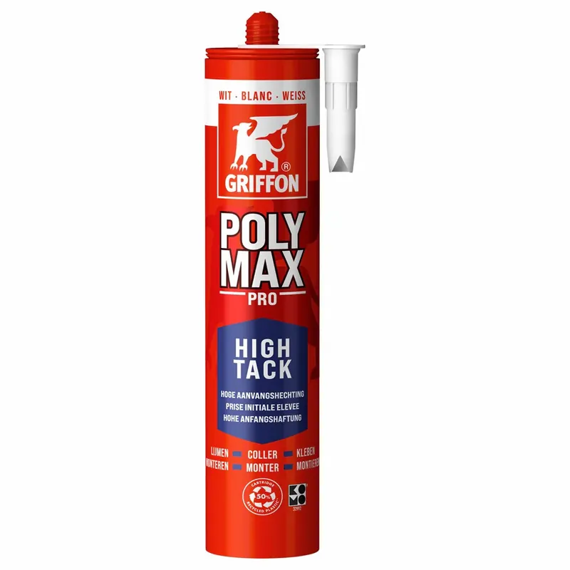 Betrouwbaar Griffon POLYMAX HIGH TACK Montagelijm Koker 425g Wit – 1490909