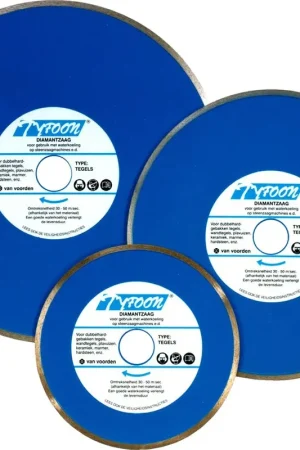 Meest Verkocht Van Voorden DIAMANTBLAD TYFOON TEGEL 230 AS 25,4MM TYPE ‘VOLLE BAND‘