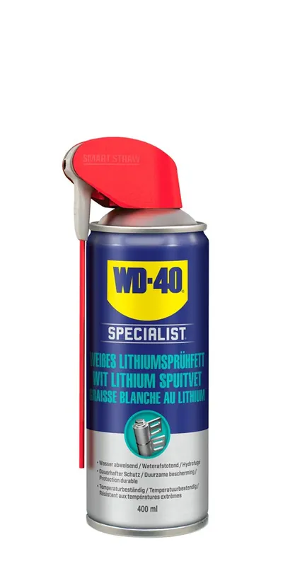 WD-40 Specialist WD-40 LITHIUMSPUITVET WIT 400ML HOOGWAARDIG - SMART STRAW Gereduceerde Prijs