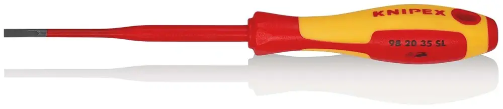 Voordeelprijs KNIPEX SCHROEVENDRAAIER SLEUF 3,5X0,6MM VDE