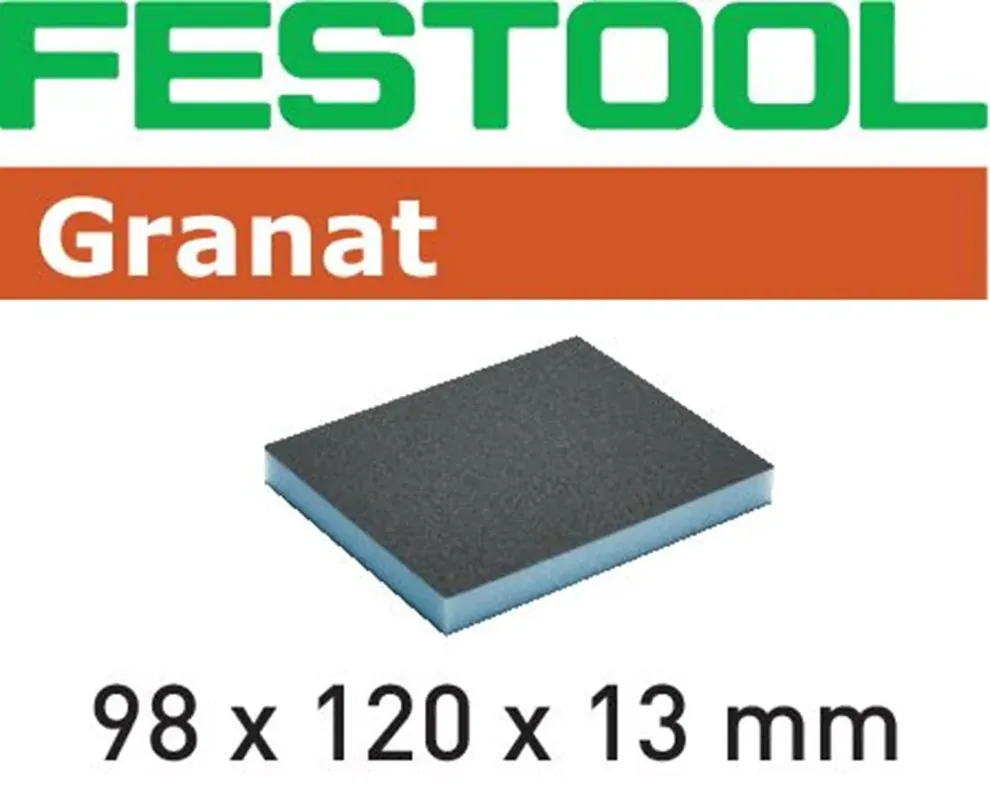Direct Verzonden Festool Schuurspons Granat 98x120x13mm K60 GR/6 - 201112