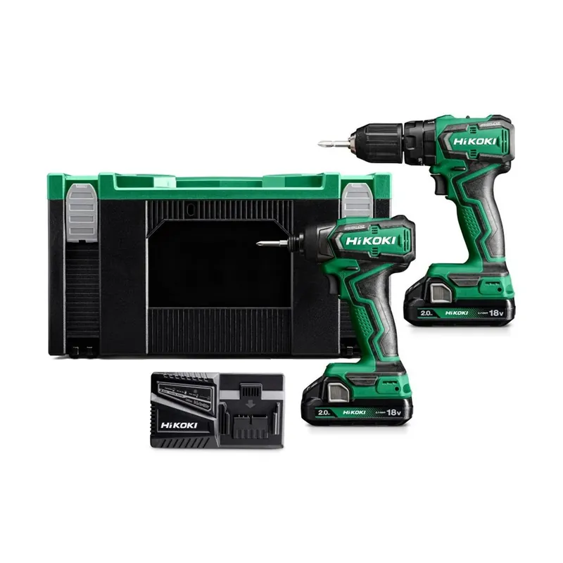Merkproduct HiKOKI KC18DD WGZ SET DV18DD KLOPBOORSCHROEF MACHINE, WH18DD SLAGSCHROEVENDRAAIER 18V