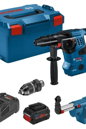 BOSCH GBH 18V-28 CF ACCU BOORHAMER 18V 2X ProCORE18V 8,0 AH, LADER GAL 1880 Dagaanbieding