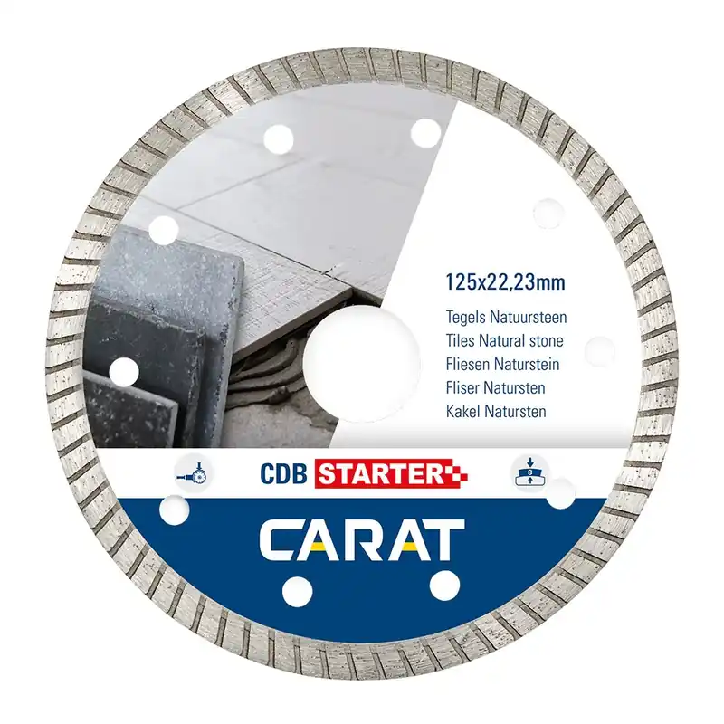 Nieuw CARAT DIA.ZAAG TEGELS/NATUURSTEEN 125x22,23 MM, CDB STARTER