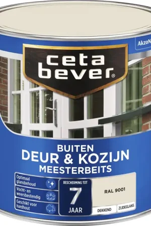 Betrouwbaar CetaBever Gevel & Kozijn Snel Beits RAL 9001