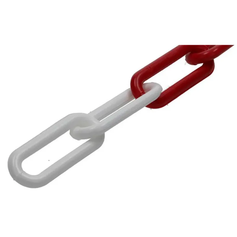 Mack Kunststof Ketting Lange Schakel Rood/Wit Flitsaanbieding