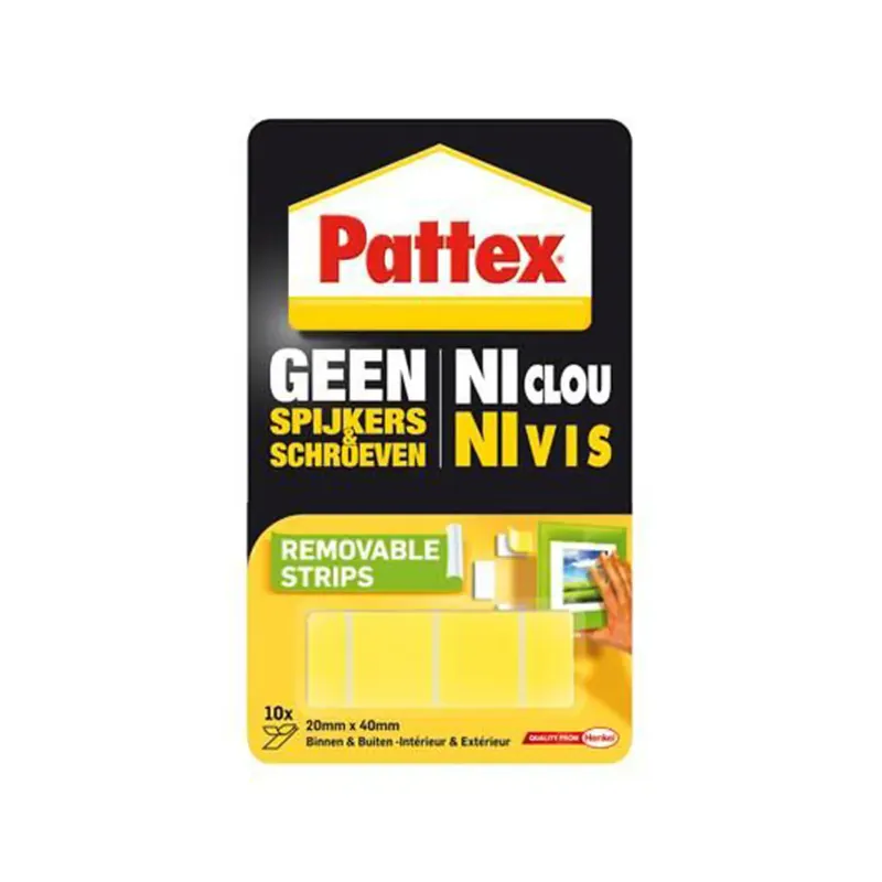 Pattex Geen Spijkers & Schroeven Montagestrips Verwijderbaar Alleen Vandaag