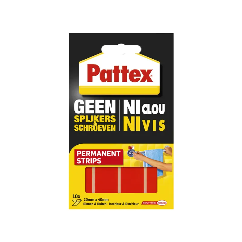 Actieprijs Pattex Geen Spijkers & Schroeven Montagestrips Permanent