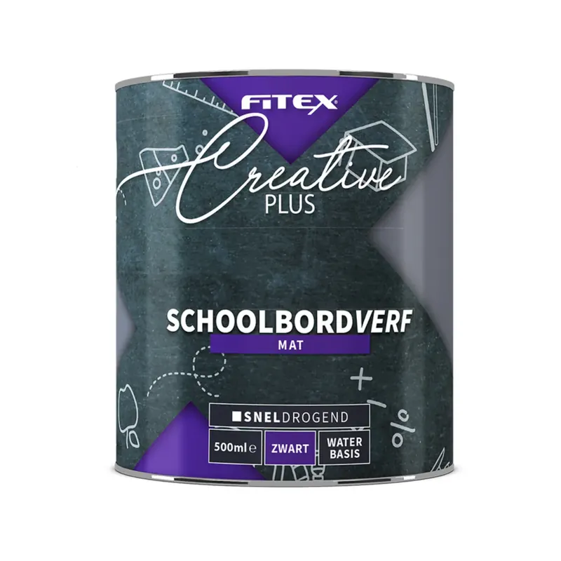 Fitex Creative Plus Schoolbordverf Zwart Dagaanbieding