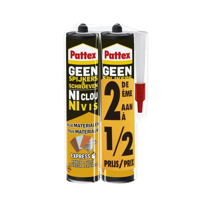 Op = Op Pattex Geen Spijkers & Schroeven Express Duopack