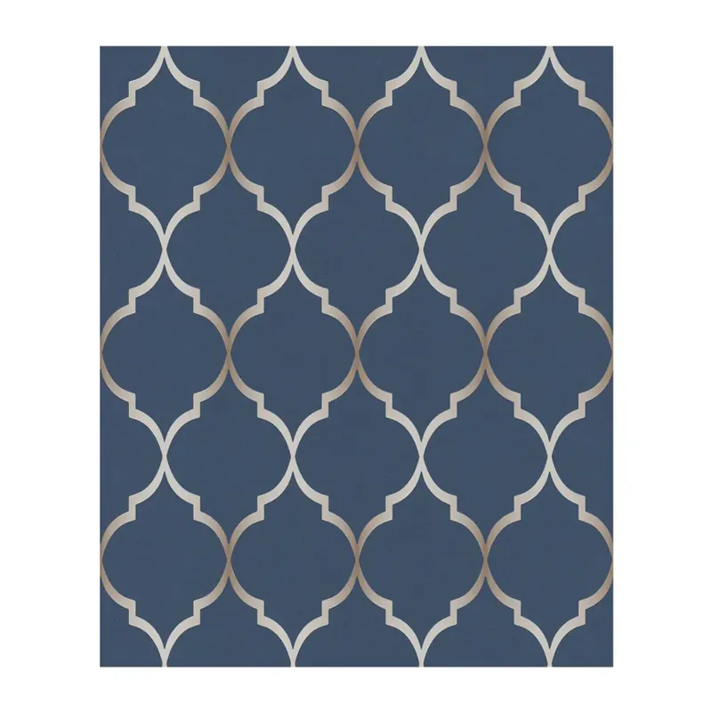 Rasch Sightseeing Vliesbehang Geometrisch Blauw 701647 Finale Uitverkoop
