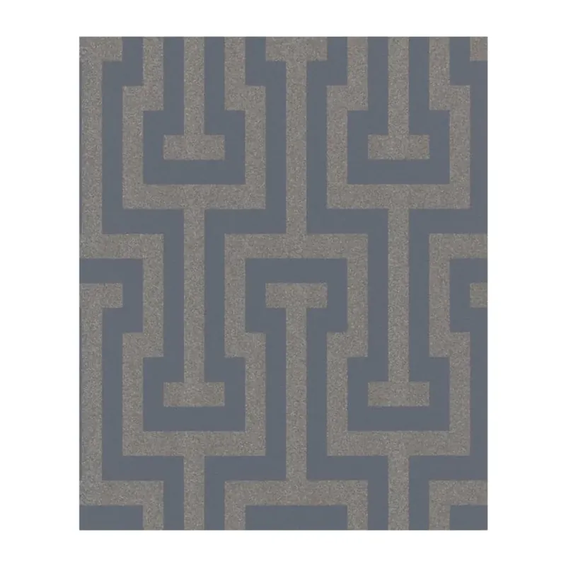 Rasch Sparkling Vliesbehang Grafisch Blauw/Zilver 523928 Fabrieksprijs