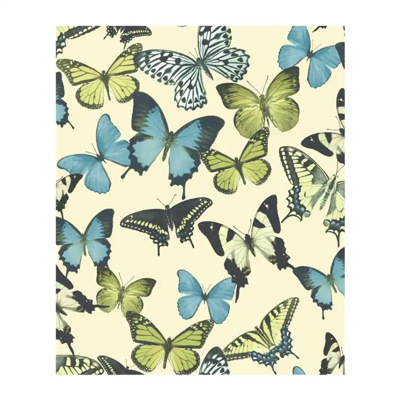 Ontdek de Tropische Pracht met Dutch Wallcoverings Botanical Vliesbehang Vlinders BA2602 Hoge Kwaliteit