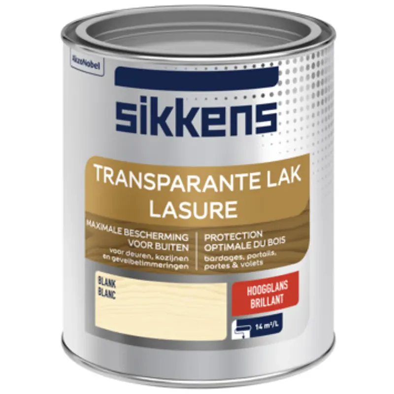 Transparante lak blank hoogglans voor buitenhout Shop Nu