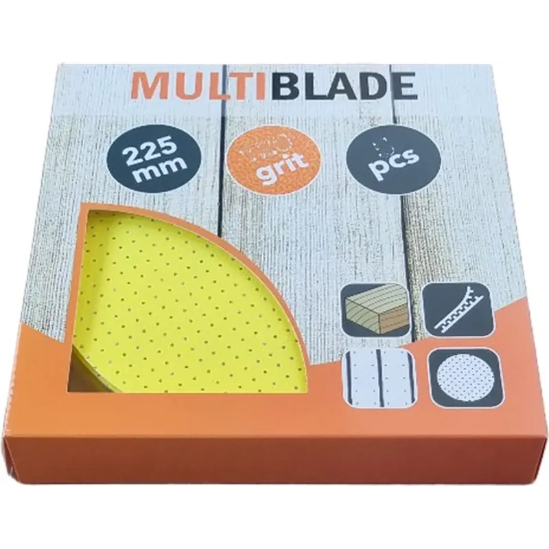 Multiblade MB226/5-K240 Schuurschijf 225mm voor wand- en plafondschuurmachine korrel 240 Weekendaanbieding