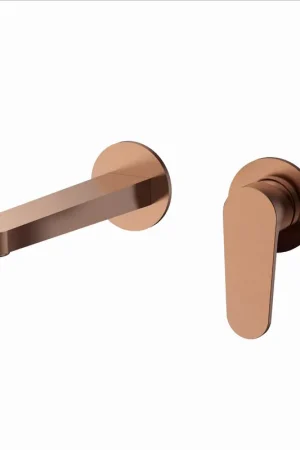 Superprijs Blue Label Skive inbouw wastafelkraan wand incl. inbouwdeel, geborsteld brons FK-0422-BR
