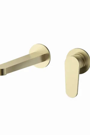 Weekendaanbieding Blue Label Skive inbouw wastafelkraan wand incl. inbouwdeel, geborsteld goud FK-0422-BB
