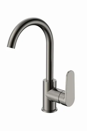 Blue Label Skive wastafelkraan C-uitloop gun metal FK-0429-GM Nu Kopen
